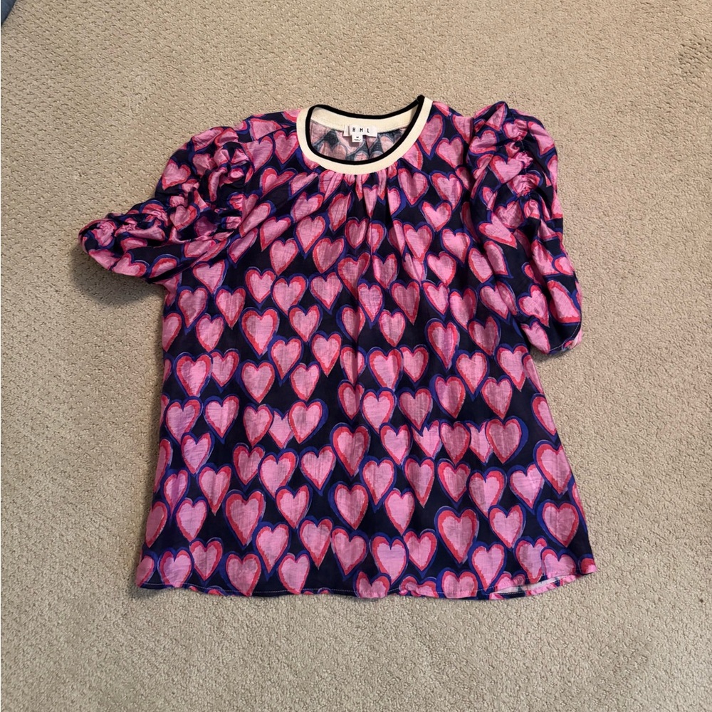 THML Pink and Purple Heart Blouse